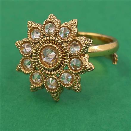 Antique Adjustable Ring with Gold Plating