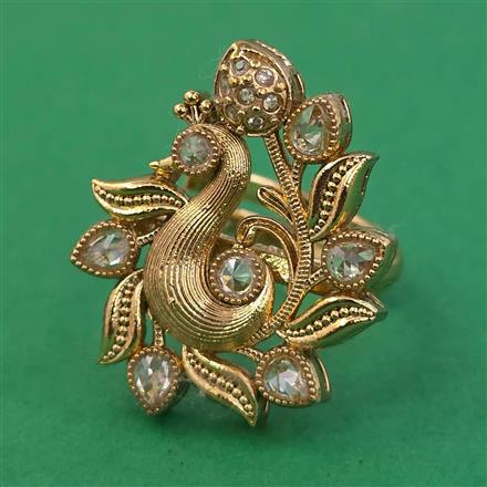 Antique Birds Ring with Gold Plating