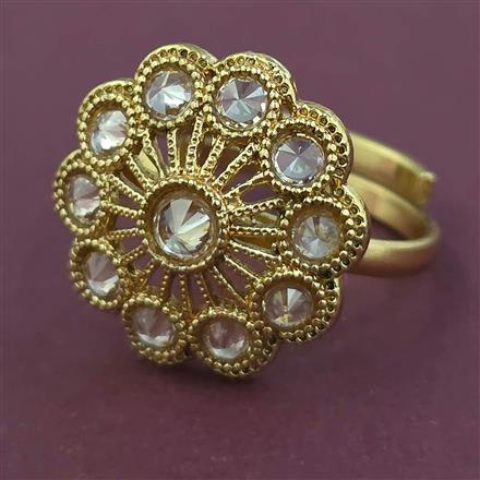Antique Adjustable Ring with Gold Plating