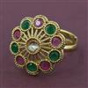 Antique Adjustable Ring with Gold Plating
