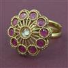 Antique Adjustable Ring with Gold Plating