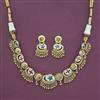 Antique Classic Necklace with Matte Gold Plating