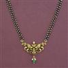 Antique Temple Mangalsutra with Matte Gold Plating