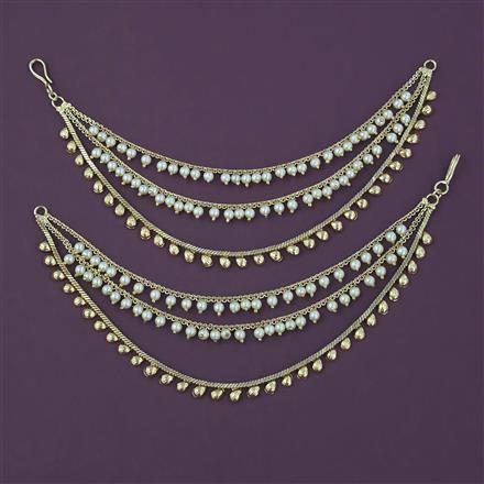 Antique Multi Layer Ear Chain with Gold Plating