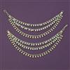 Antique Pearl Ear Chain with Gold Plating