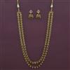 Antique Layered Necklace with Matte Gold Plating