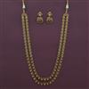 Antique Layered Necklace with Matte Gold Plating