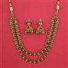 Antique Layered Necklace with Matte Gold Plating