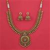 Antique Classic Necklace with Matte Gold Plating