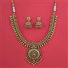 Antique Classic Necklace with Matte Gold Plating