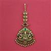 Antique Temple Tikka with Matte Gold Plating
