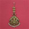Antique Temple Tikka with Matte Gold Plating