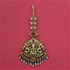 Antique Temple Tikka with Matte Gold Plating