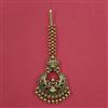 Antique Temple Tikka with Matte Gold Plating