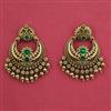 Antique Chand Earring with Matte Gold Plating