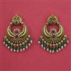 Antique Chand Earring with Matte Gold Plating