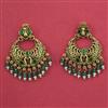 Antique Chand Earring with Matte Gold Plating