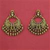 Antique Chand Earring with Matte Gold Plating