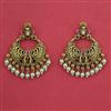 Antique Chand Earring with Matte Gold Plating