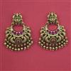 Antique Temple Earring with Matte Gold Plating