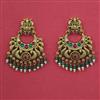 Antique Temple Earring with Matte Gold Plating