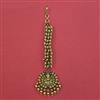Antique Temple Tikka with Matte Gold Plating