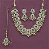 Antique Pearl Necklace with Mehndi Plating