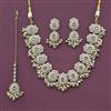 Antique Pearl Necklace with Mehndi Plating