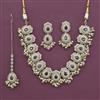 Antique Pearl Necklace with Mehndi Plating