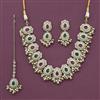 Antique Pearl Necklace with Mehndi Plating