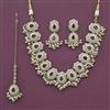 Antique Pearl Necklace with Mehndi Plating