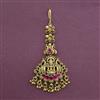 Antique Temple Tikka with Matte Gold Plating