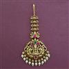 Antique Temple Tikka with Matte Gold Plating