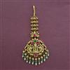 Antique Temple Tikka with Matte Gold Plating