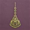 Antique Temple Tikka with Matte Gold Plating
