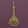Antique Temple Tikka with Matte Gold Plating