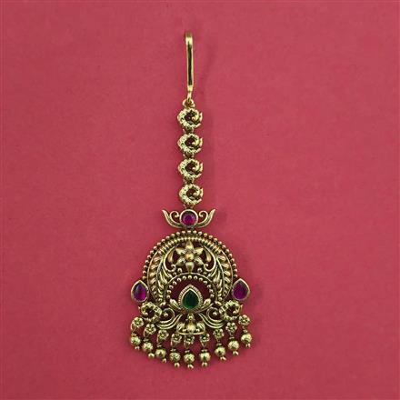 Antique Chand Tikka with Matte Gold Plating