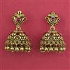 Antique Jhumki with Matte Gold Plating