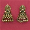 Antique Temple Earring with Matte Gold Plating