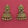 Antique Temple Earring with Matte Gold Plating