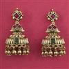 Antique Jhumki with Matte Gold Plating