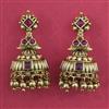 Antique Jhumki with Matte Gold Plating