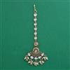 Antique Pearl Hair Brooch with Matte Gold Plating