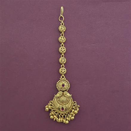 Antique Chand Tikka with Matte Gold Plating