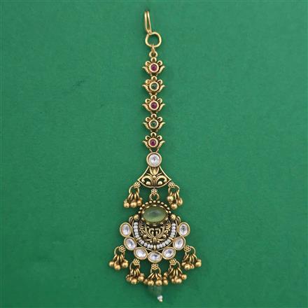 Antique Chand Tikka with Matte Gold Plating