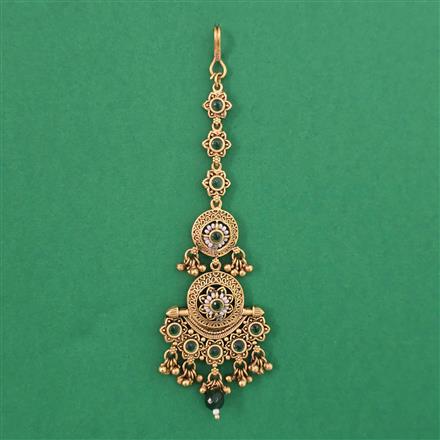 Antique Pearl Tikka with Matte Gold Plating
