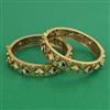 Antique Openable Bangles with Matte Gold Plating