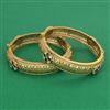 Antique Openable Bangles with Matte Gold Plating