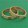 Antique Openable Bangles with Matte Gold Plating