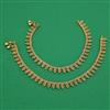 Antique Plain Gold Payal with Gold Plating